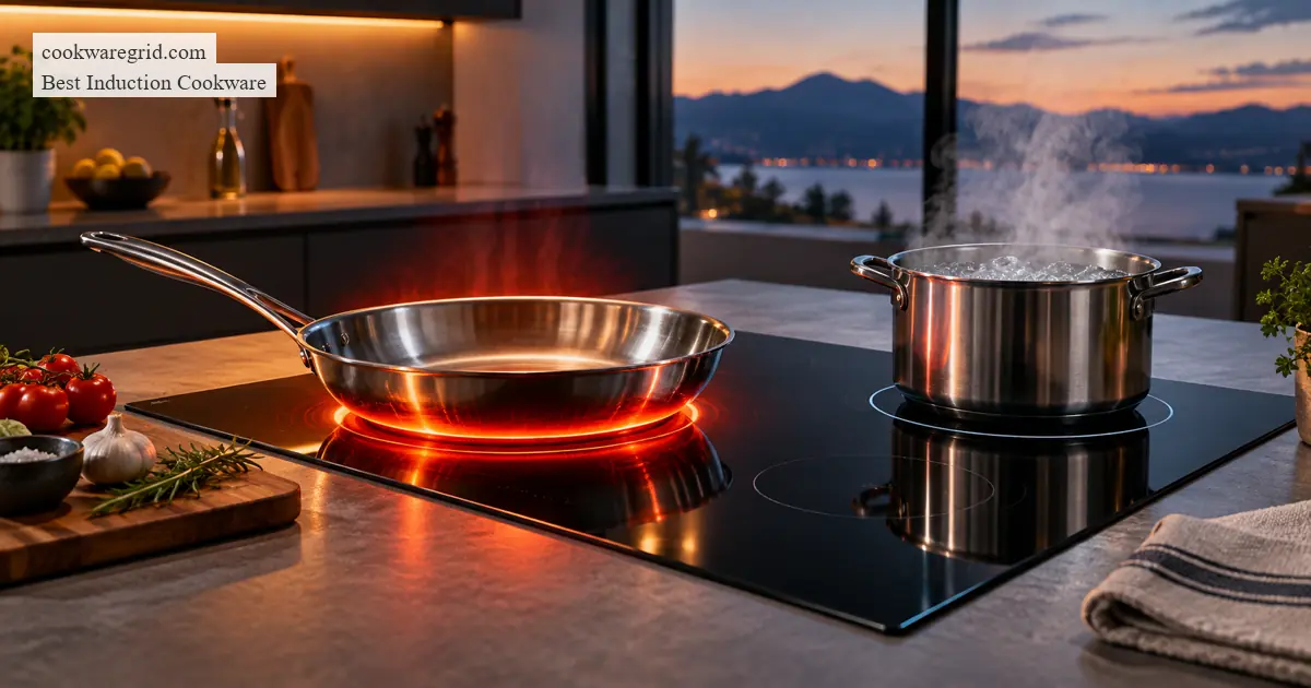 can induction boost mode damage cookware? safe uses and warning signs shown on a modern induction cooktop